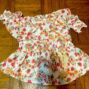 Peplum floral top